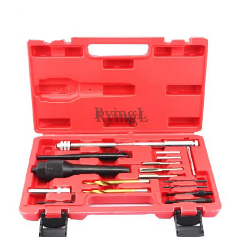 YG 16pcs Damaged Glow Plug Removal Remover Thread Repair Car Garage