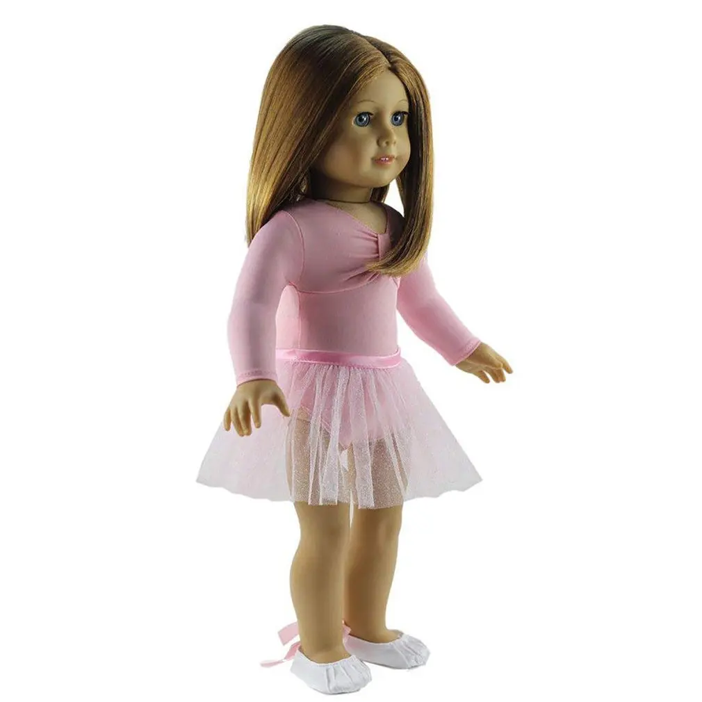 Миниатюрная кукла кружевное платье шкаф макияж подходит для 1" американская девушка кукла розовый Милая одежда кукольный домик Декор