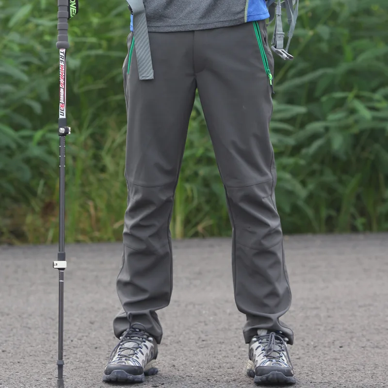 2019 primavera las mujeres las impermeable frío suave a prueba de Shell pantalones de senderismo al aire libre senderismo escalada de los hombres pesca caza Pantalones