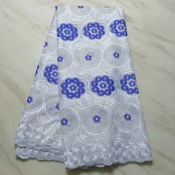 

Nigerian African Lace Fabrics High Quality For Women Cotton Dry Lace Fabric With Stones Swiss Voile Lace In Switzerland 5yards