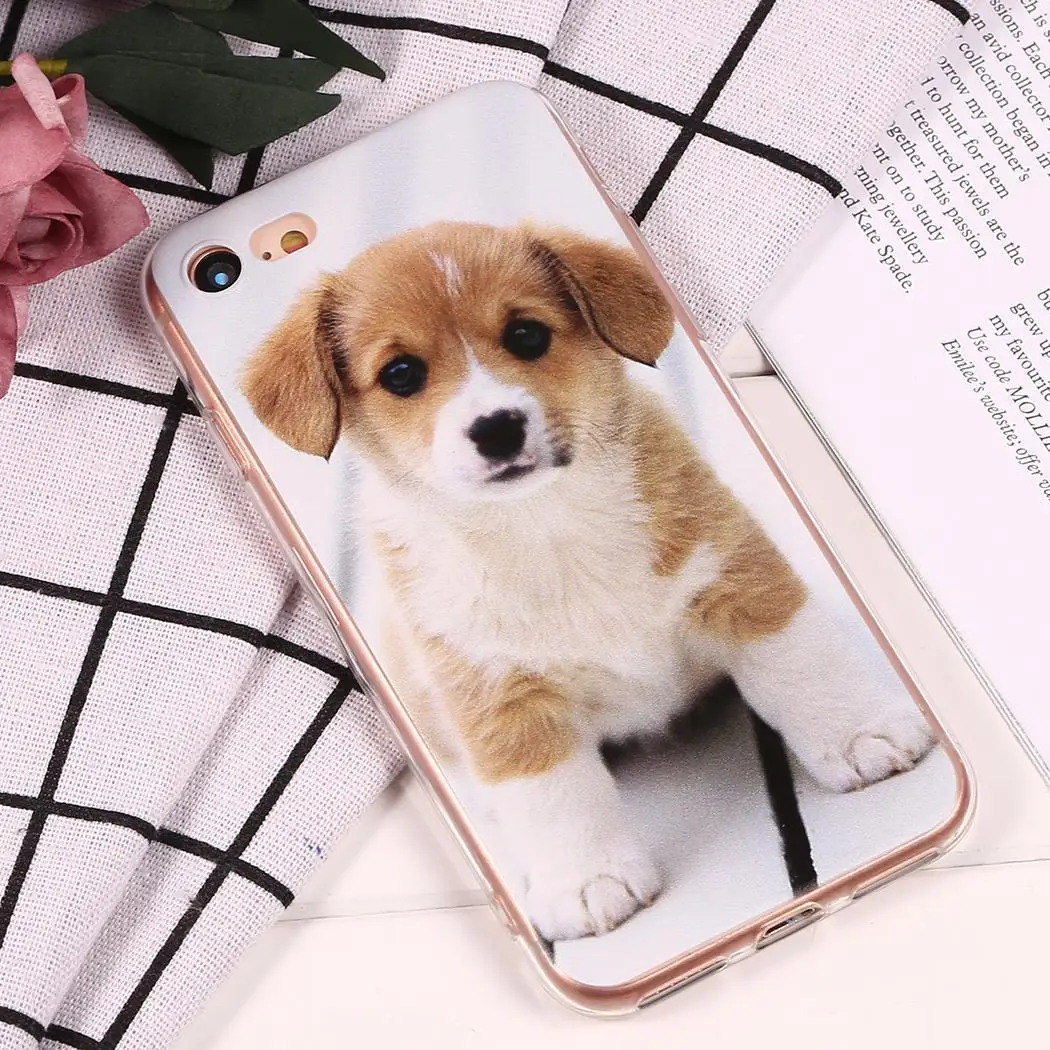 

plus/ 6/ iPhoneX Dust Soft TPU Cover Shell iPhone 1 Back Shockproof Proof Dog Case For Animal White Fitted iPhone 8 x 7/