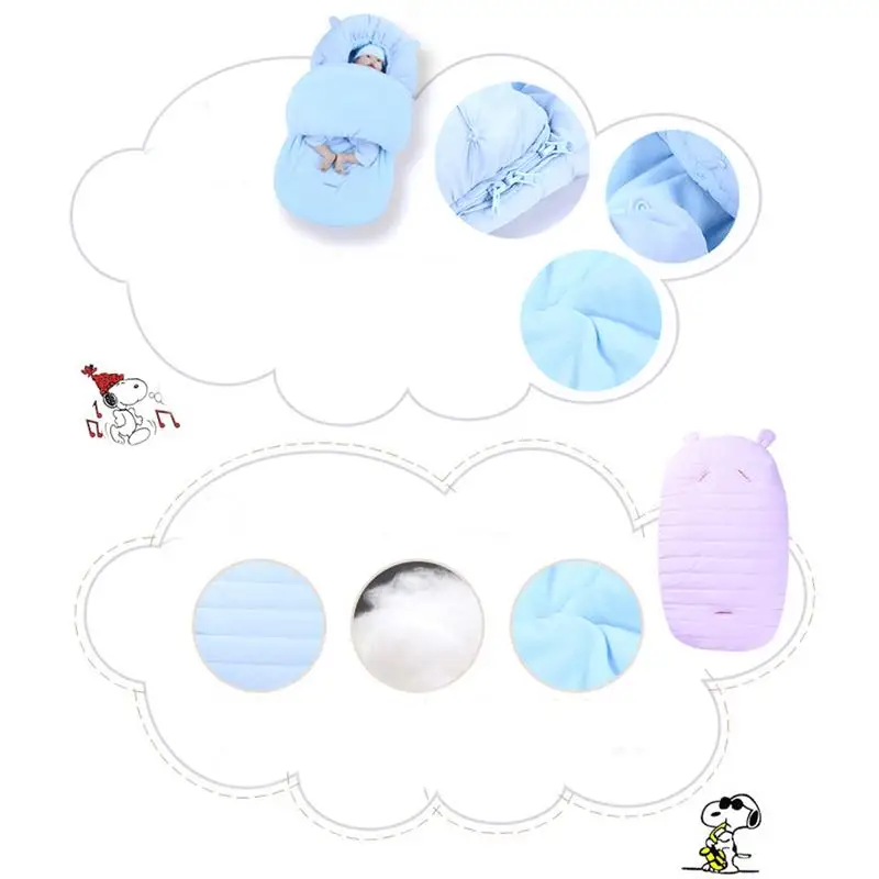 Теплые зимние спальные мешки для новорожденных, конверт для новорожденных, детский бионический спальный мешок, зимние теплые спальные мешки для детей