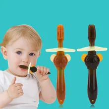 Мягкий безопасный сгибаемый Прорезыватель для обучения, зубная щетка для прорезывания зубов, уход за зубами, Прямая поставка