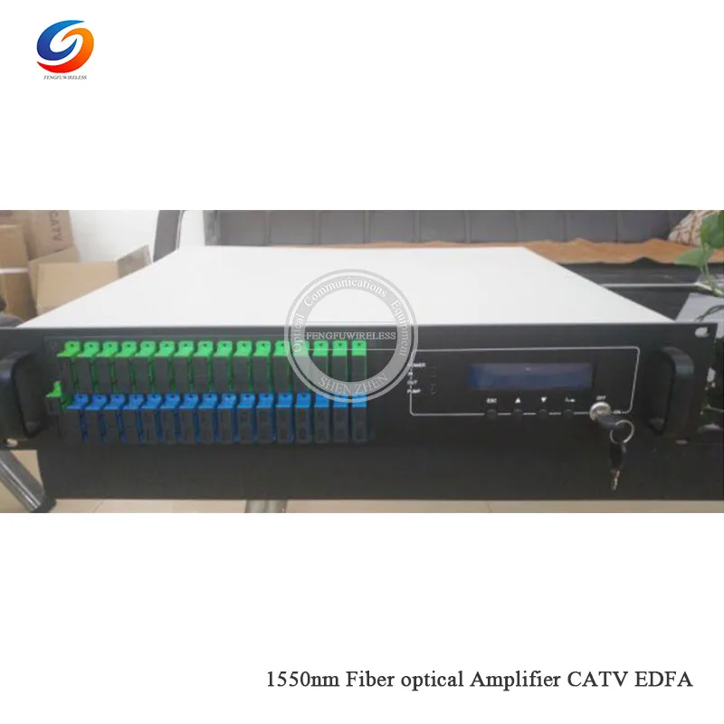 Лидер продаж SC/APC-SC/UPC CATV EDFA с WDM мульти портами 1550nm высокой мощности оптический усилитель EDFA 16* 22dBm