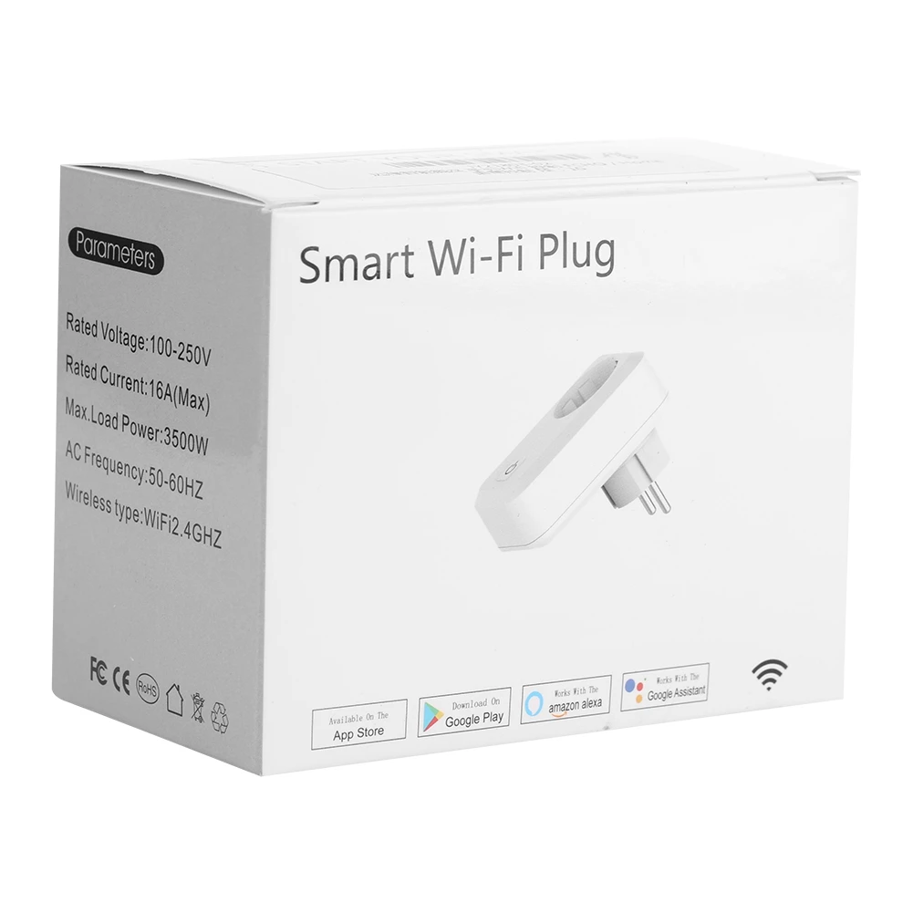 Wi-Fi Smart Plug Wi-Fi пульт дистанционного управления умный таймер розетка поддержка голосового управления 100-250 в EU US