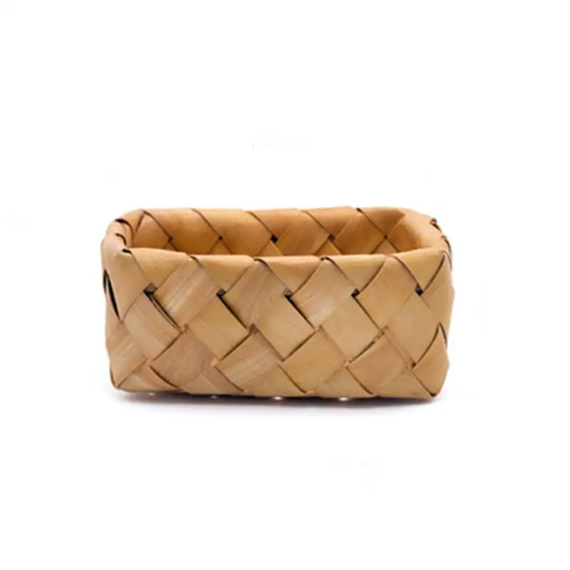 Handmade Wood Chip Weaving Storage Basket Kitchen Sundries Storage Dining Basket Fruit And Vegetable Basket Picnic Organizer Handmade Wood Chip Weaving Storage Basket Kitchen Sundries Storage Dining Basket Fruit And Vegetable Basket Picnic Organizer