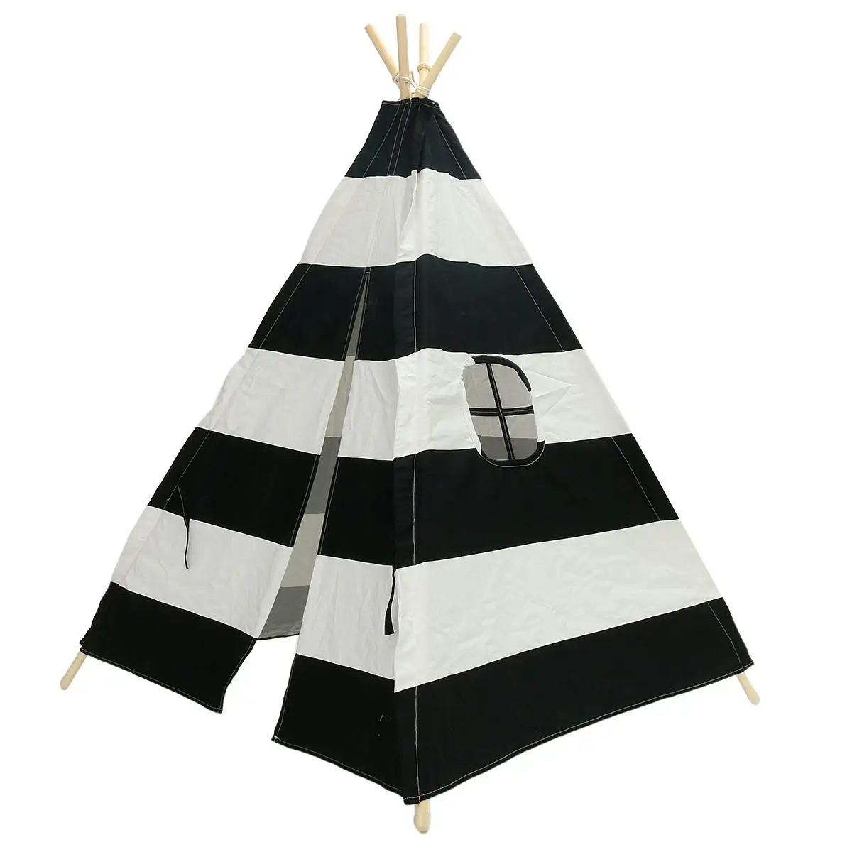 

145x120x120cm Kids Large Canvas Teepee Play Tent Childrens Indoor Outdoor Party Garden Tepee Folding Portable Game Tent New