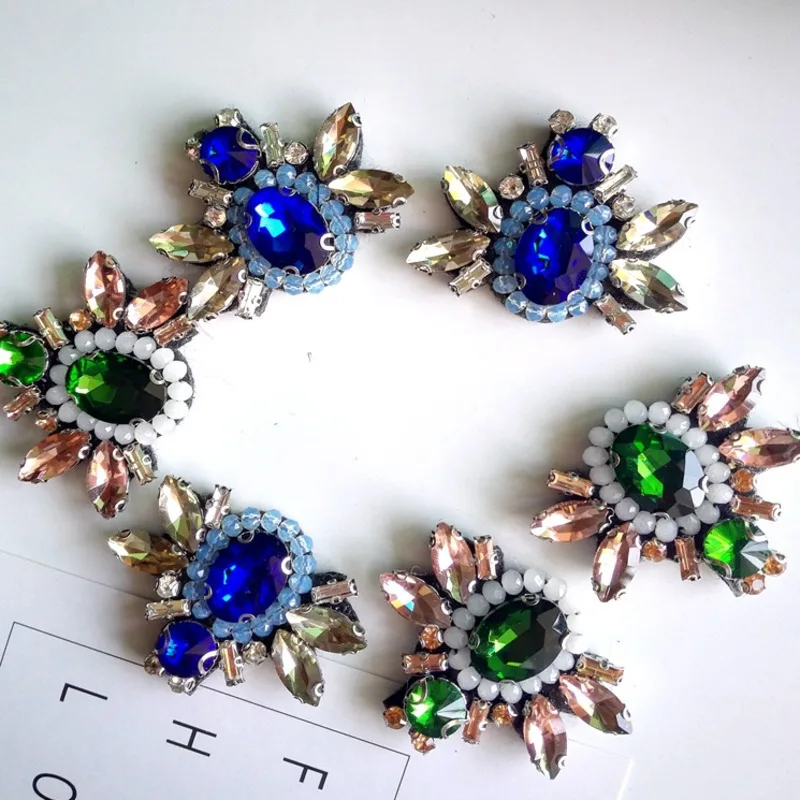 

Bees sequins Rhinestones bead brooch patches applique vintage embroidered fabric sew on patch fashion clothing decoration patch