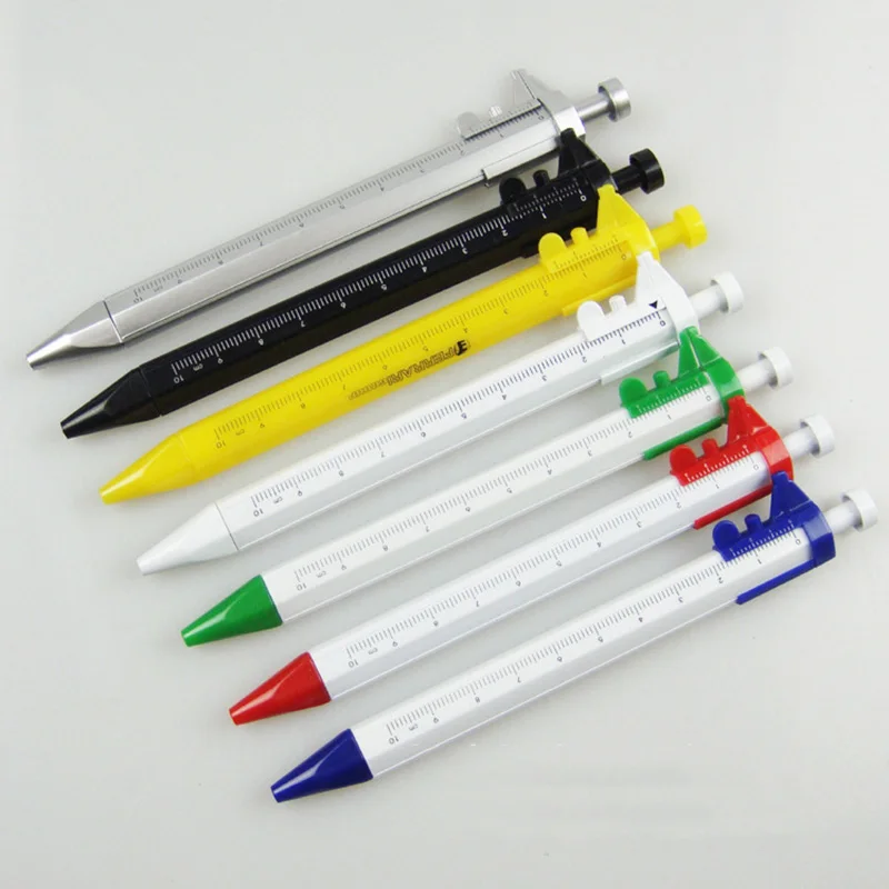 

1Pcs Multi-function Vernier Caliper Ballpoint Pen Kawaii Black/Blue Ink Roller Ball Pens For Writing Girls Gift School Supplies