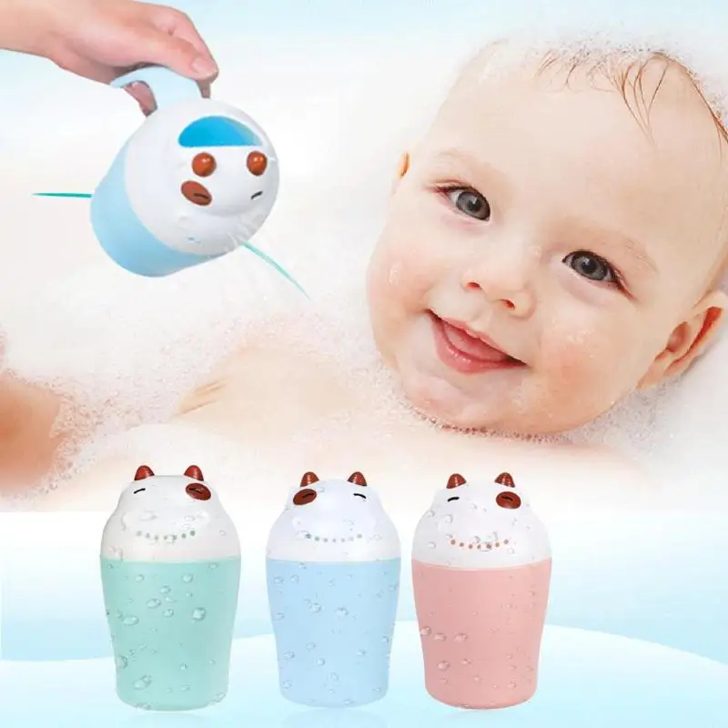 

Cartoon Baby Bath Caps Baby Shampoo Cup Children Bathing for baby Shower Cup Baby Shampoo Bailer Water Ladle Sprinkler Cups