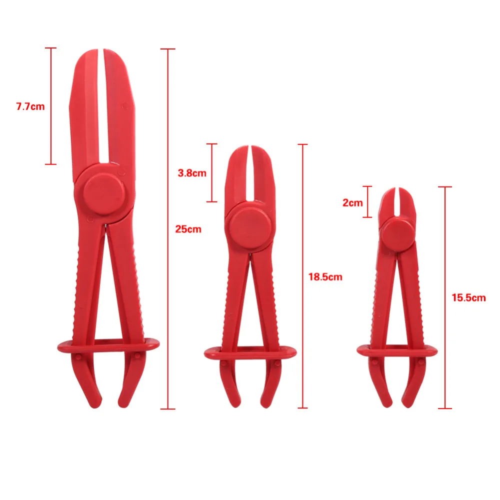3 шт./компл. нейлоновый шланг зажим инструмент набор тормозного топлива Вода линия зажим плоскогубцы Hands Free инструмент ремонт автомобиля инструменты