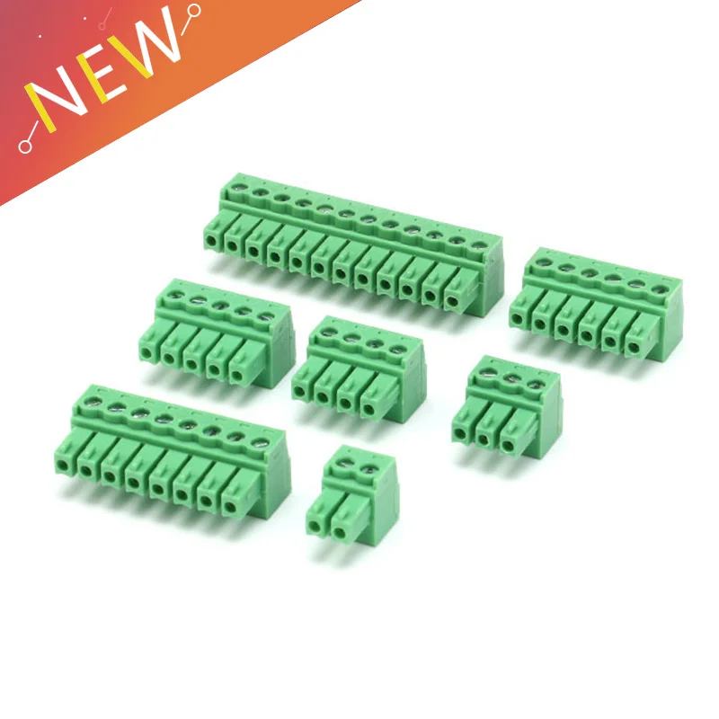 플러그-인 PCB 단자대 KF2EDG 피치 3.81mm, 2P/3P/4P/5P/6P/8P/12P, 터미널 스트레이트 니들 시트 5 개