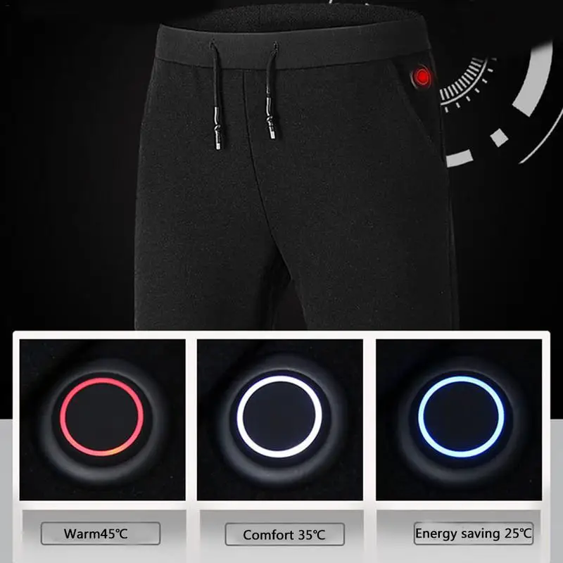  Pantalones elásticos con calefacción eléctrica para hombre y mujer