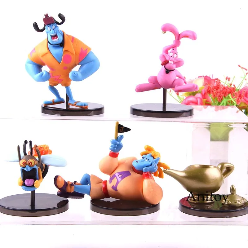 Aladdin Beauty And The Beast Figure Action Belle Kawaii Cute Collection Model Toys 5pcs/Set Aladdin Beauty And The Beast Figure Action Belle Kawaii Cute Collection Model Toys 5pcs/Set