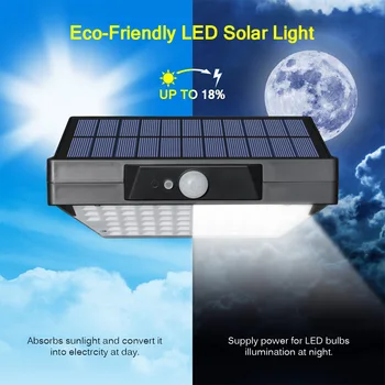 

LED Solar Lamp Motion Sensor Waterproof Solar Garden Light Outdoor Lighting Decoration Street Lights Security Wireless Wall Lamp