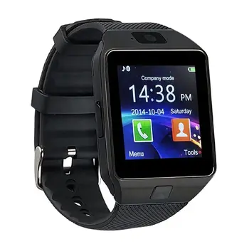 

Bluetooth Watch Smart Watch Phone DZ09 TF SIM Card Holder HD Sync Caller SMS for Android Phone-Black