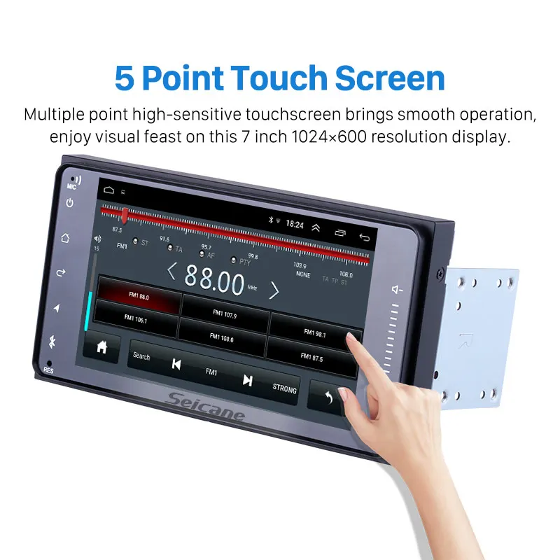 Seicane 2+32 GB Universal 2DIN Android 8.1 200*100 mm Car Unit Player for TOYOTA COROLLA Camry Land Cruiser HILUX GPS Radio