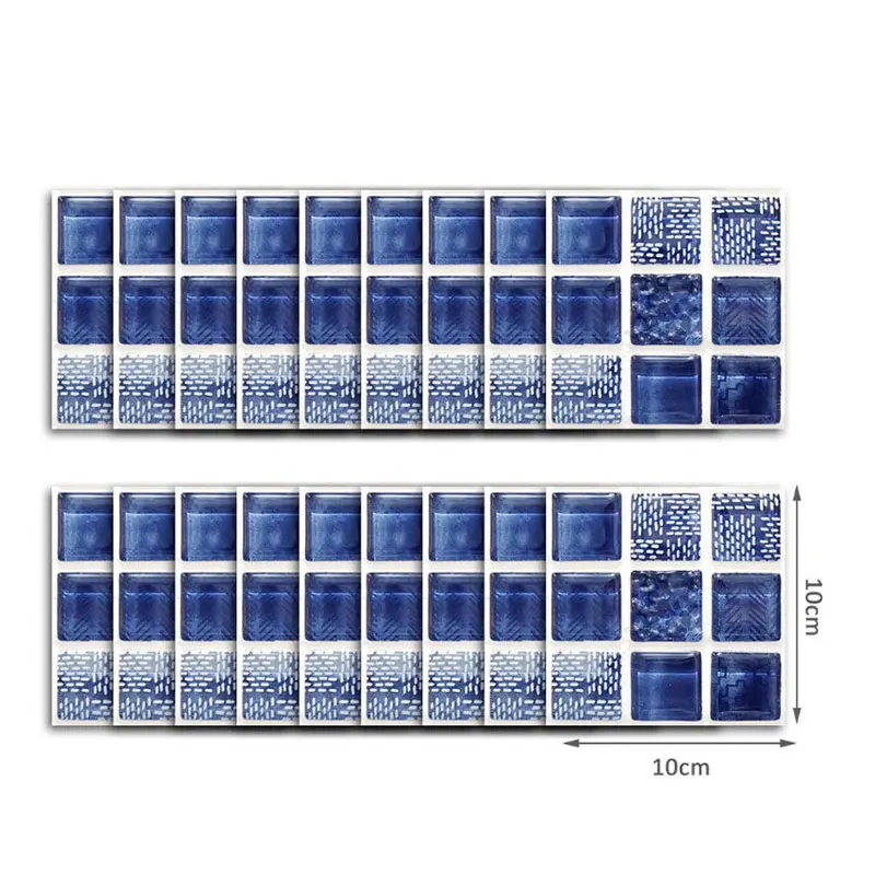 Waterproof Removable Bathroom Sticker Bath Toilets Shower Mosaic Kitchen PVC Wall Stickers Decor