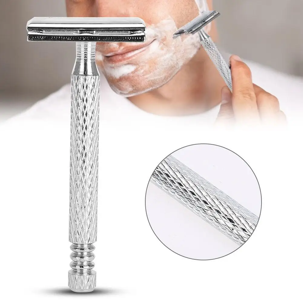 

Genuine Men's Classic Double Edge Shaving Safety Razor Beard Shaver with Box