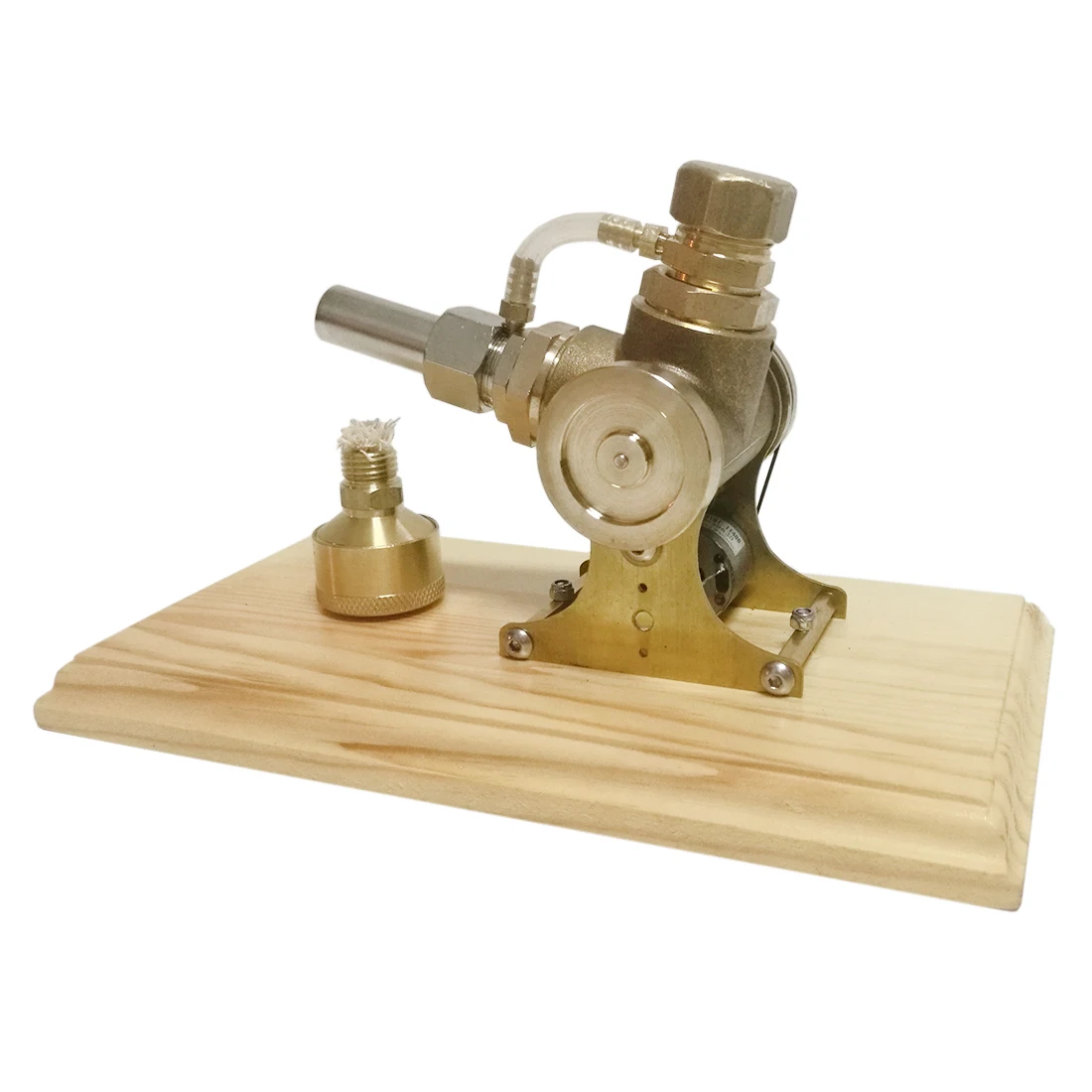

Updated Version Pure Copper V-shape Single-cylinder Double Flywheel Stirling Engine Model Toy