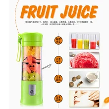 Портативный мини дорожный фруктовый USB соковыжималка чашка, персональный маленький Электрический блендер, Миксер для сока машина с 4000 мАч перезаряжаемой батареей