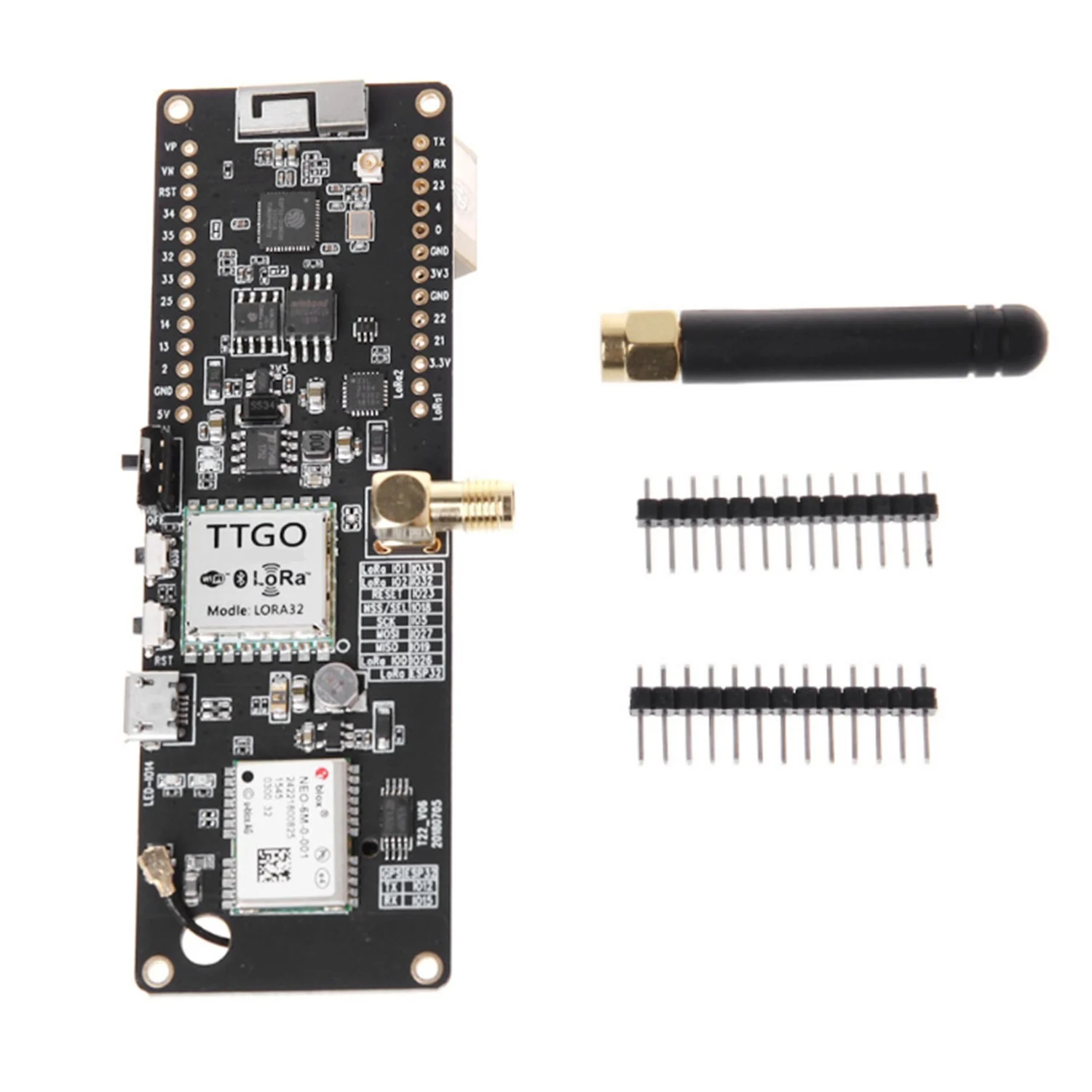 

Ttgo T-Beam Esp32 868Mhz Wifi Wireless Bluetooth Module Esp32 Gps Neo-6M Sma Lora 32 18650 Battery Holder With Softrf