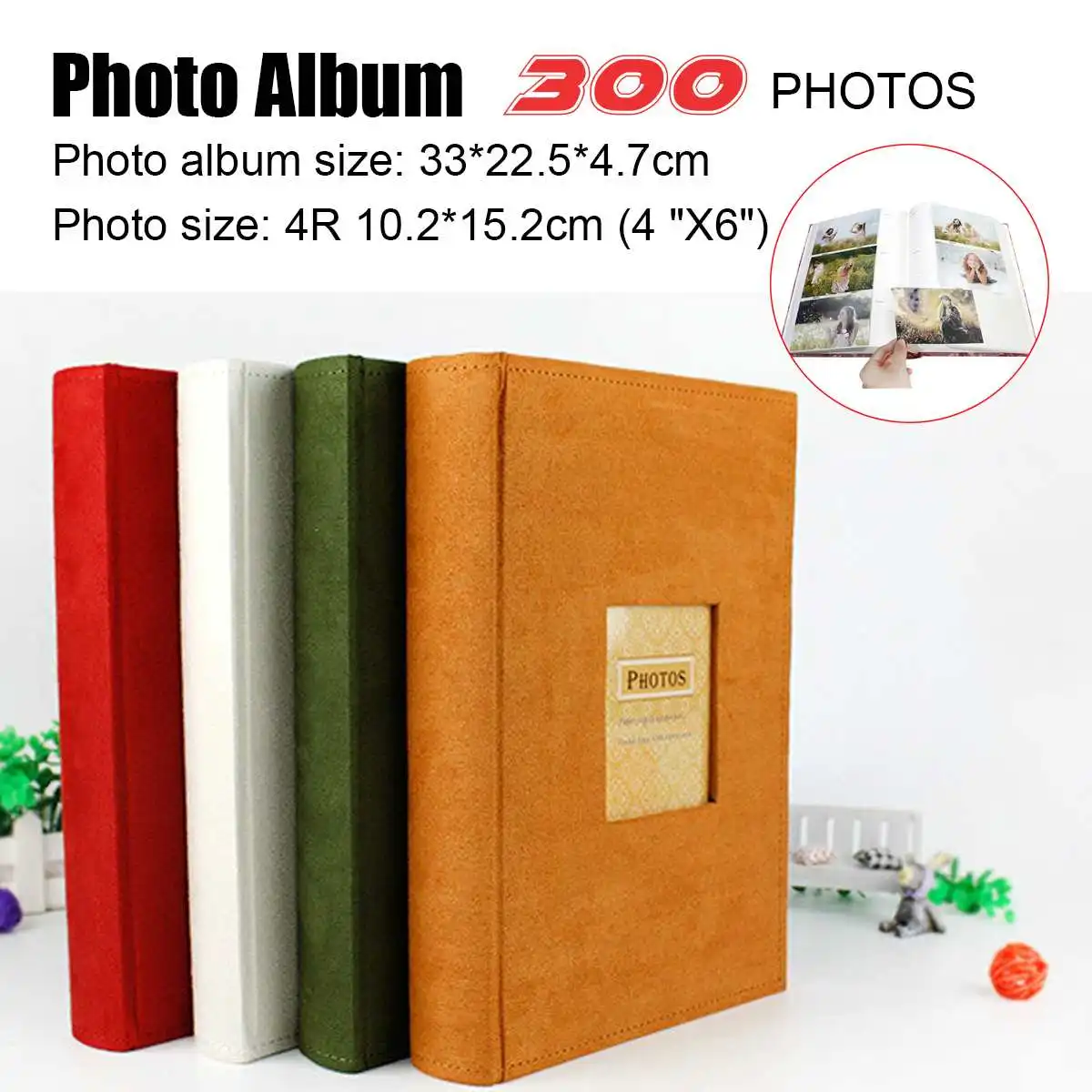 Фотоальбом 33CMx22.5CMX4.7CM 100 страниц 300 шт. чехол для хранения фотографий свадьба семья
