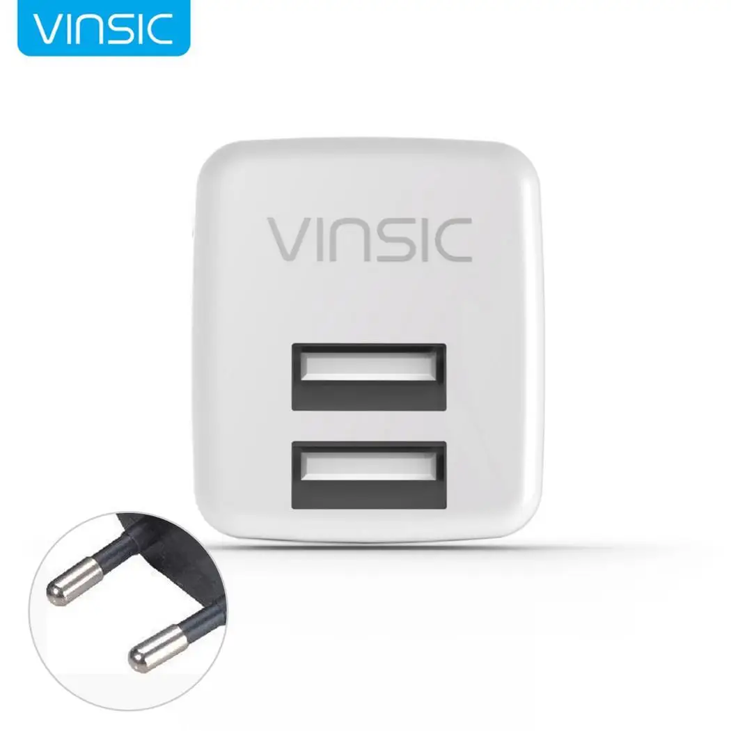 Двойной USB порт зарядное устройство для путешествий быстрая VSCW201W зарядка
