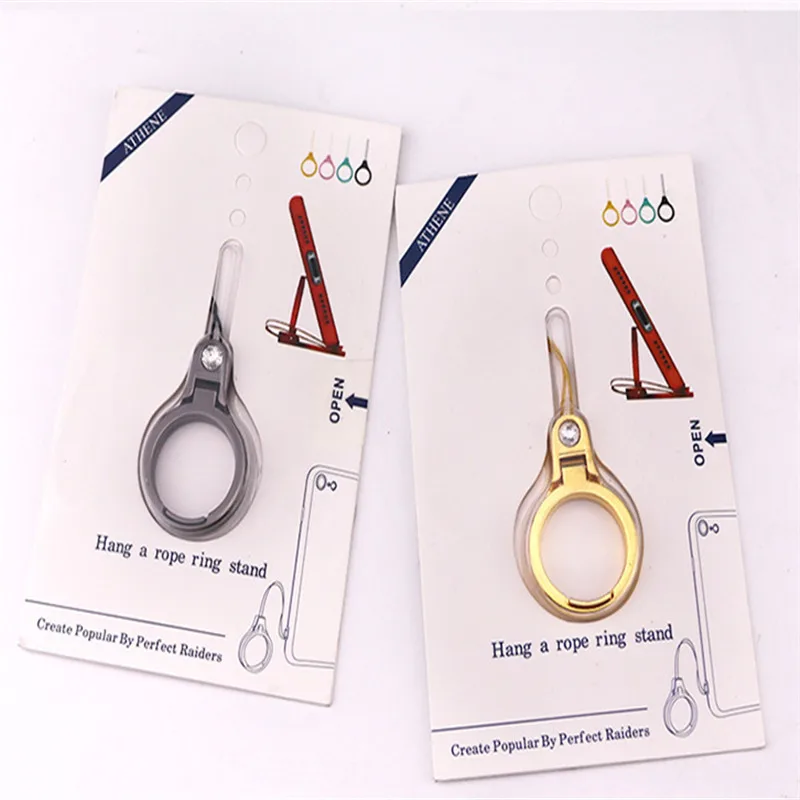 Metal Lanyard Mobile Phone Lanyard Two-in-one Ring BracketUniversal Mobile Phone Holder for Samsung Huawei Xiao Mi Iphone