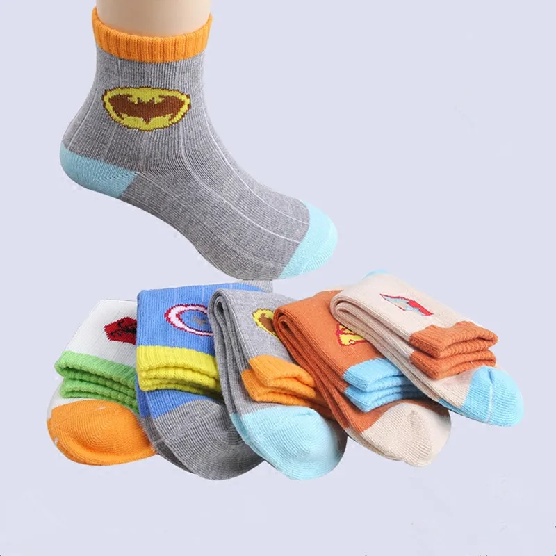 5 пар детских носков осенне-зимние стильные дышащие хлопковые носки для мальчиков и девочек от 2 до 12 лет