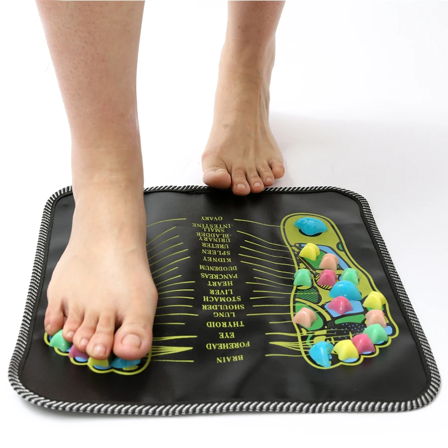 Reflexology Walk Stone Acupoint  Massage Pad Foot Leg Pain Relieve Relief Walk Massager Mat Health Care Acupressure Mat ► Photo 1/6
