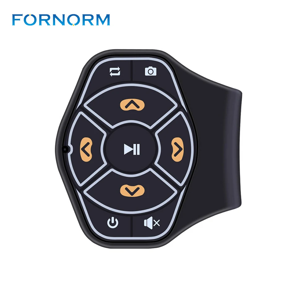 

Wireless Bluetooth Universal Steering Wheel Remote Control Media Button Remote Controller Multimedia Music Play for Android iOS