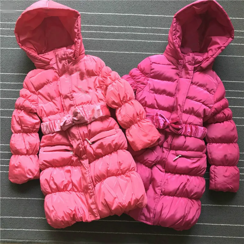 

2019 Winter Intant Baby Girls Down Jacket Children White Duck Down Padding Coat Kids Hooded Ouwn 0uterwear