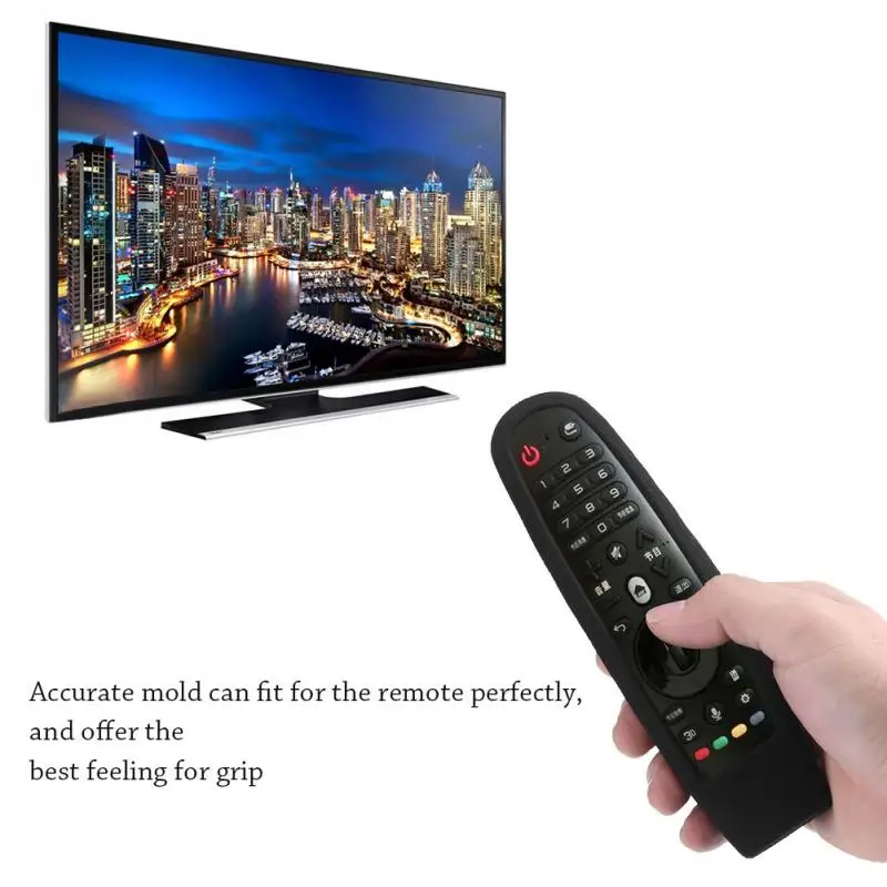 

Anti-drop Shockproof Protective Silicone Case Cover Humanized Texture Design For LG Smart TV Remote Controller AN-MR600