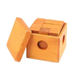 Деревянные головоломки 13 Модель блокировки тизер мозг образовательные игрушки для детей-разноцветные, Ш х Г х В: 6,5 х 6,5 х 6,5 см