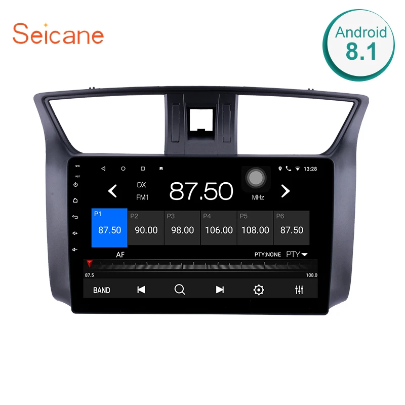 Seicane Android 8,1 10," Автомобильный мультимедийный плеер для 2012 2013- Nissan Sylphy 2din сенсорный экран GPS навигационная система, стереомагнитола резервная камера