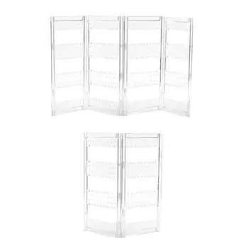 

Creative Screen Earring Ear Stud Display Rack Clear Earrings Ear Studs Necklace Multifunctional Plastic Jewelry Display