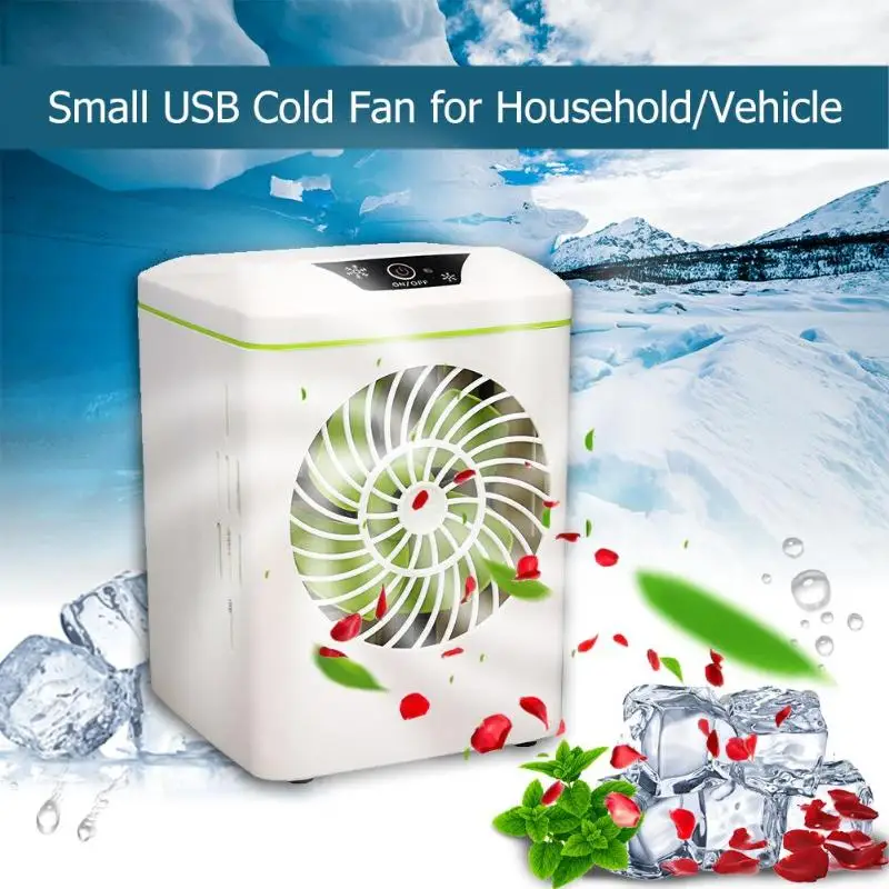 

500mL USB Mini Air Conditioner Humidifier Purifier Air Cooling Fan Summer Humidifier Purifier The Quick Cooler for Home Office