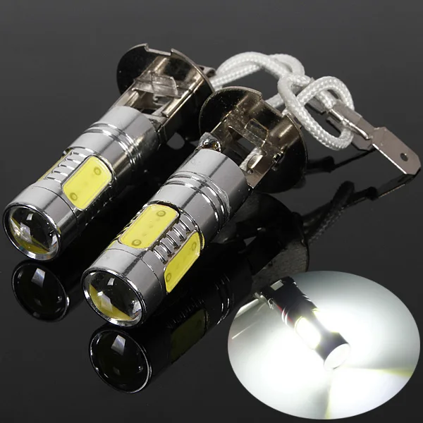 Audew 2x мощный Cree постоянный ток светодиод COB H3 автомобильная светодиодная лампа