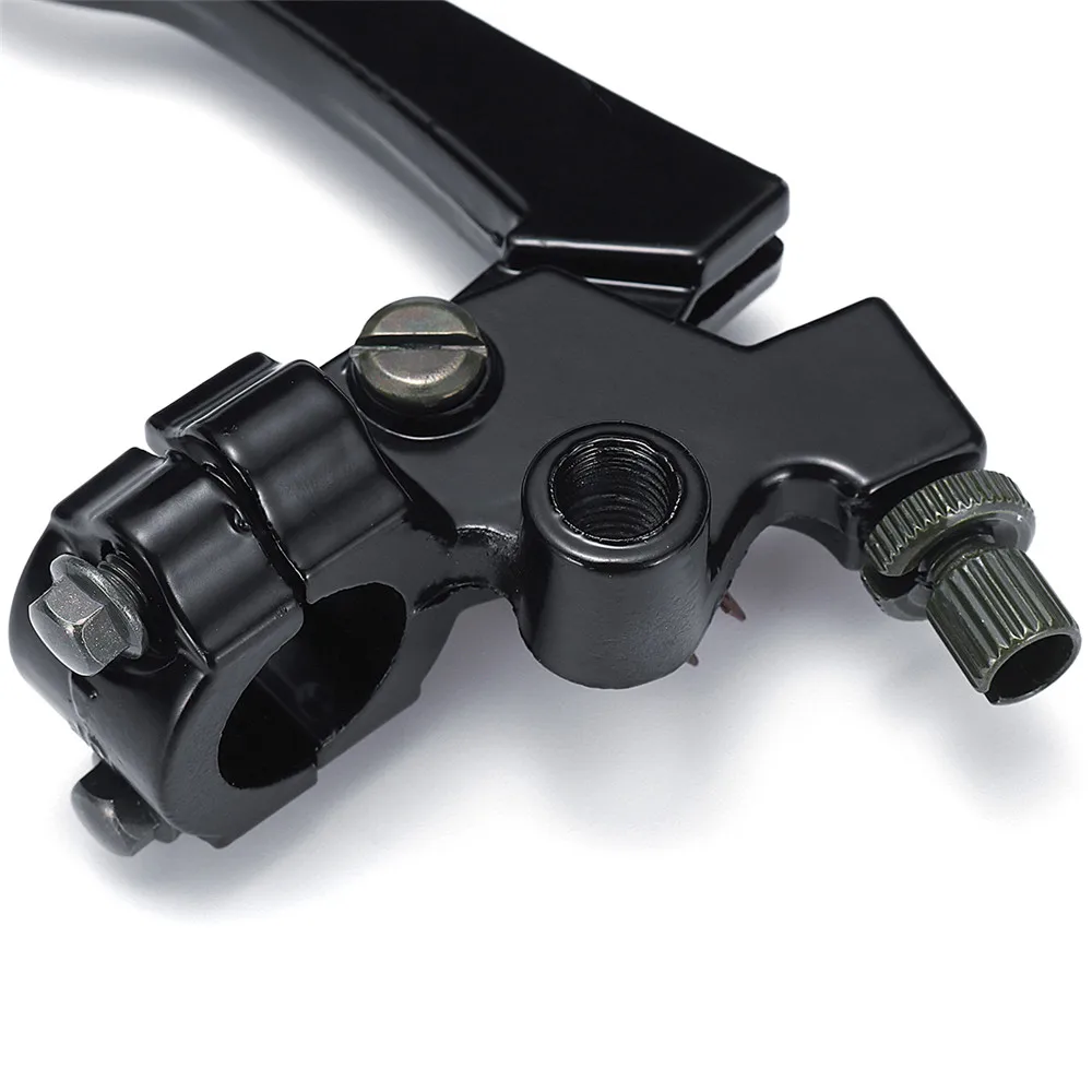 Par de palancas de embrague de freno de motocicleta negro para Honda CG 125 de aleación de aluminio Freno de motocicleta y Cable de palanca de embrague freno delantero