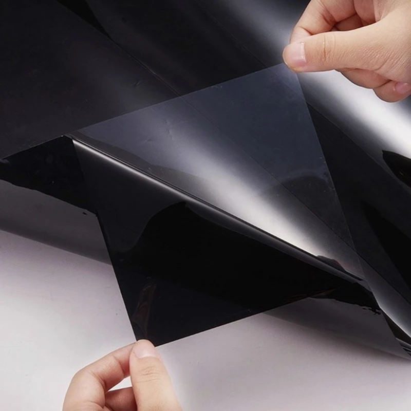 

50*300CM Car Window Tint VLT 5% Curtains Tinting Film Solar Protection Sun Shade For Auto Side Window