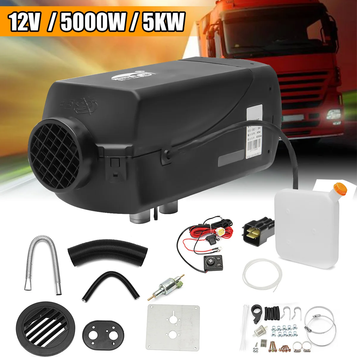 

2KW/3KW/5KW Car Heater 12V Air Diesels Parking Heater Constant Temp + Third Gear Adjustment For Trucks Motorhome Bus Boat
