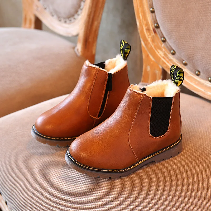 2019 Autumn Child Riding Boots Winter Warm Fur Leather Snow Boots Fashion Boys Girls Casual Ankle Rubber Boots Cotton Shoes 2019 Autumn Child Riding Boots Winter Warm Fur Leather Snow Boots Fashion Boys Girls Casual Ankle Rubber Boots Cotton Shoes