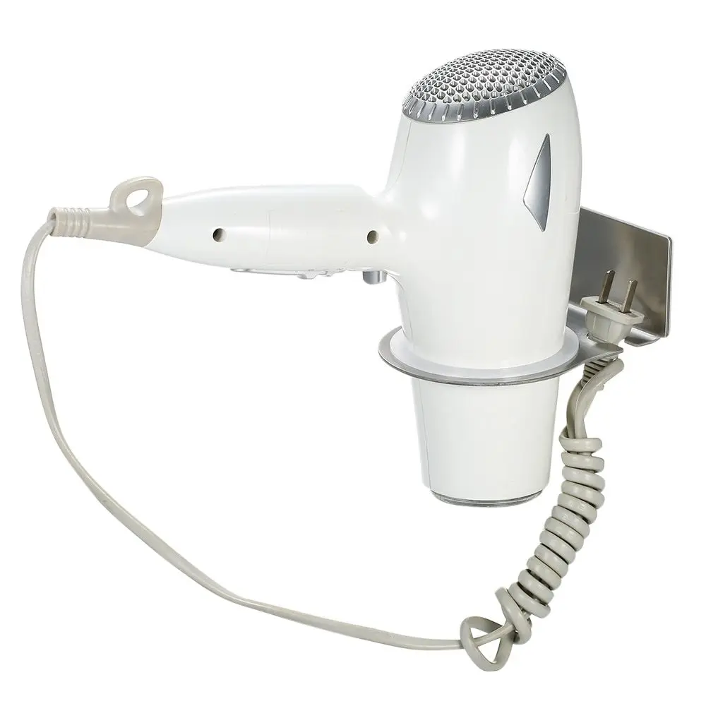 

Stainless Steel Door Mounted Hairdryer Storage Rack Space-saving Wall-mounted Hairdryer Storage Rack Self Adhesive Rack