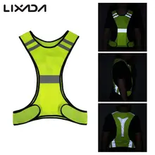 Жилет для велоспорта Спорт на открытом воздухе бегущий отражающий жилет безопасности Шестерни, чтобы вы были заметны для занятий спортом бега полиэстер 3 светодиодный свет