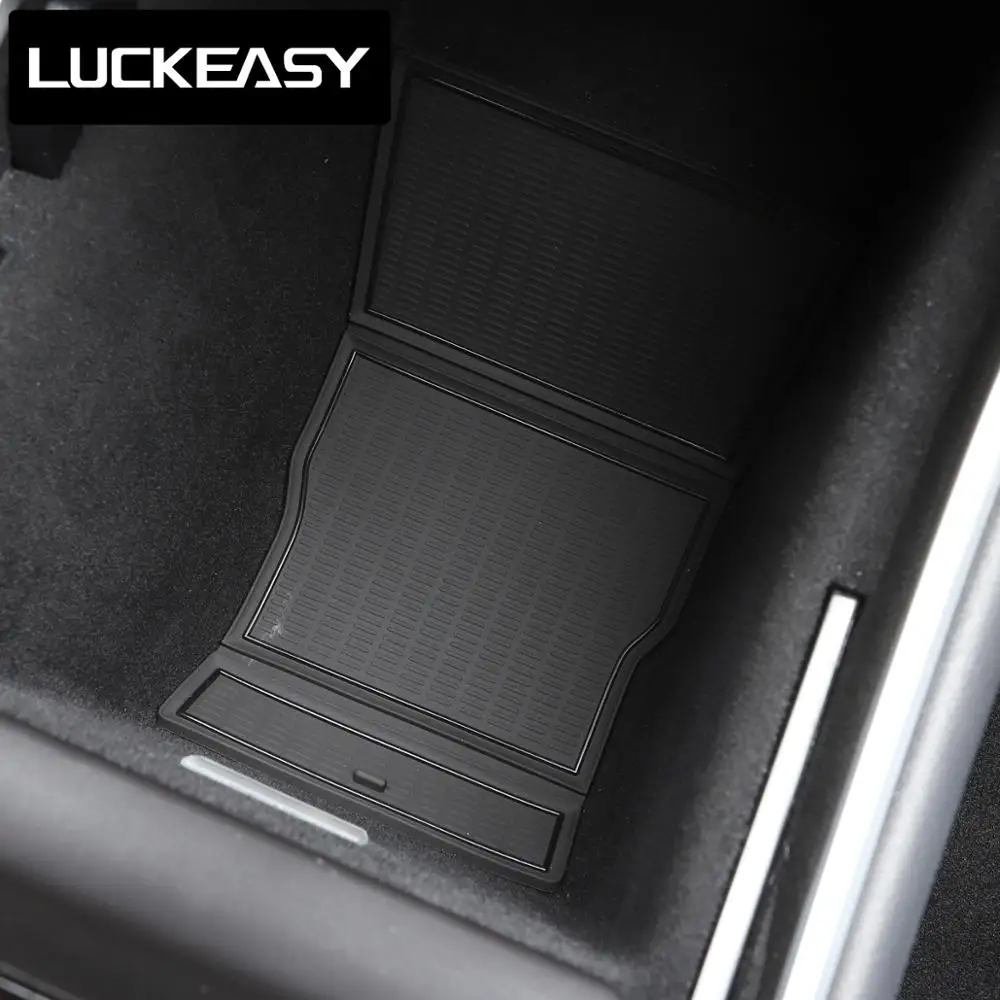 Najtaniej LUCKEASY samochodowych uchwyty do kubka dla Tesla Model 3 wewnętrznego drzwiowego Pad kubek podkładka pod drzwi antypoślizgowe 8 sztuk