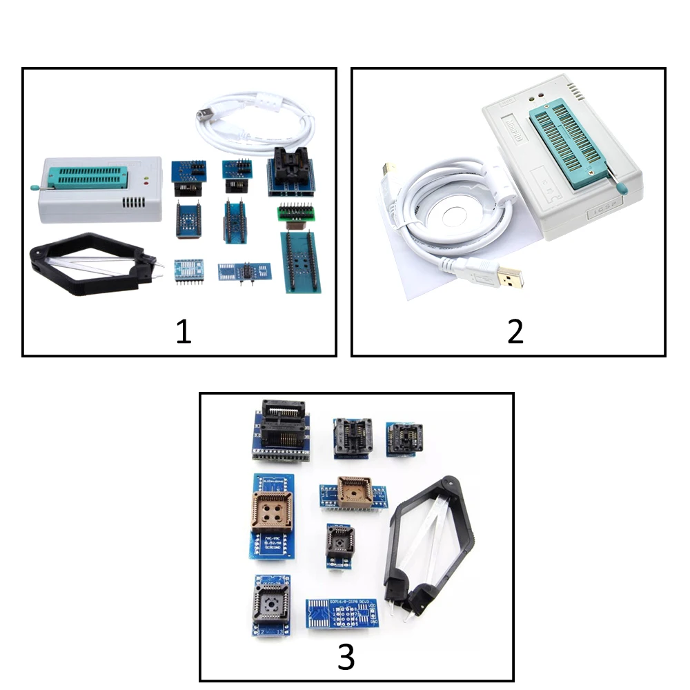 Мини TL866II Pro USB биос универсальный программатор комплект высокоскоростной MCU с адаптером 9 шт. EEPROM Универсальный биос USB программатор