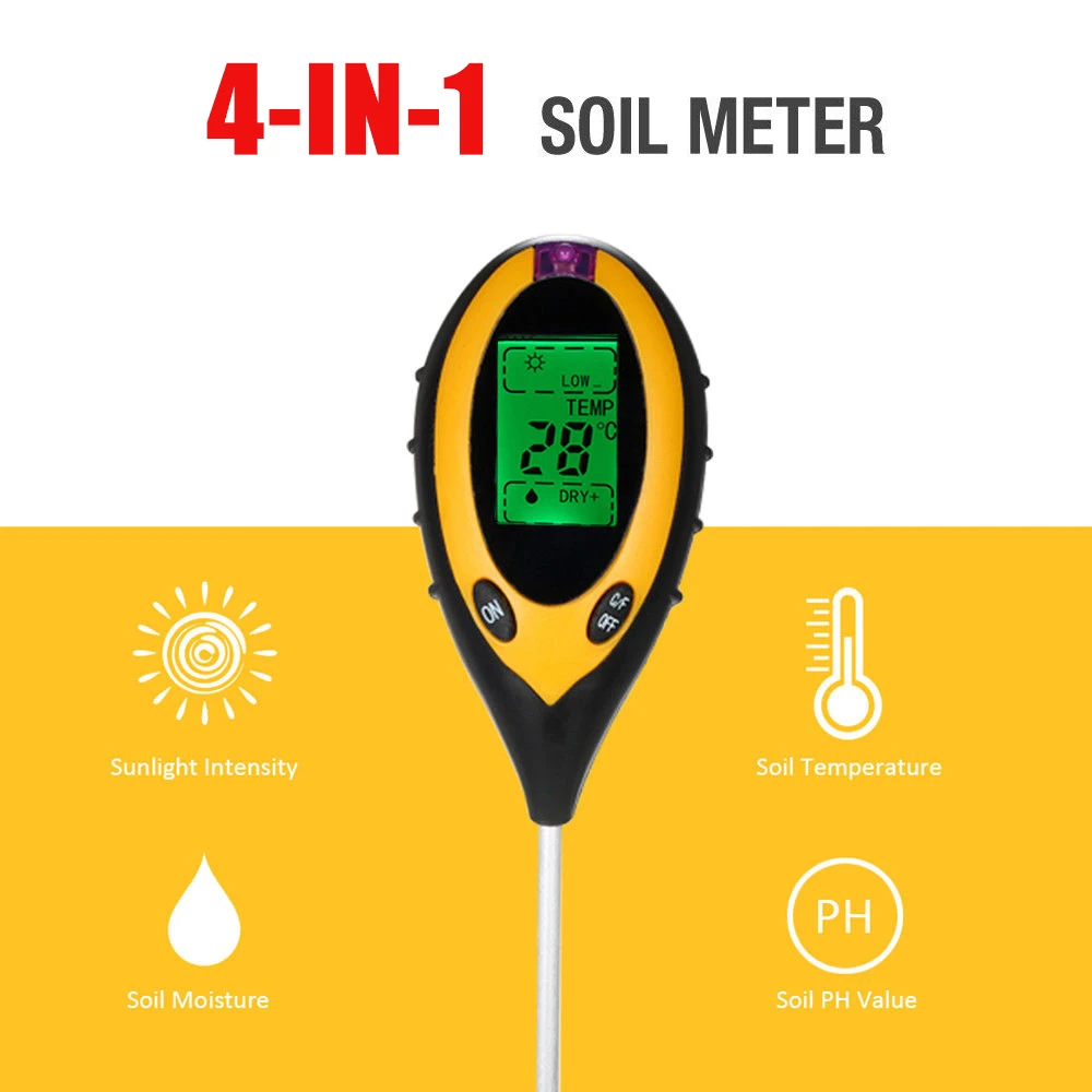 Pantalla digital LCD portátil Jardín Tester Detector de Humedad Medidor de humedad del suelo Pantalla digital LCD portátil Jardín Tester Detector de Humedad Medidor de humedad del suelo