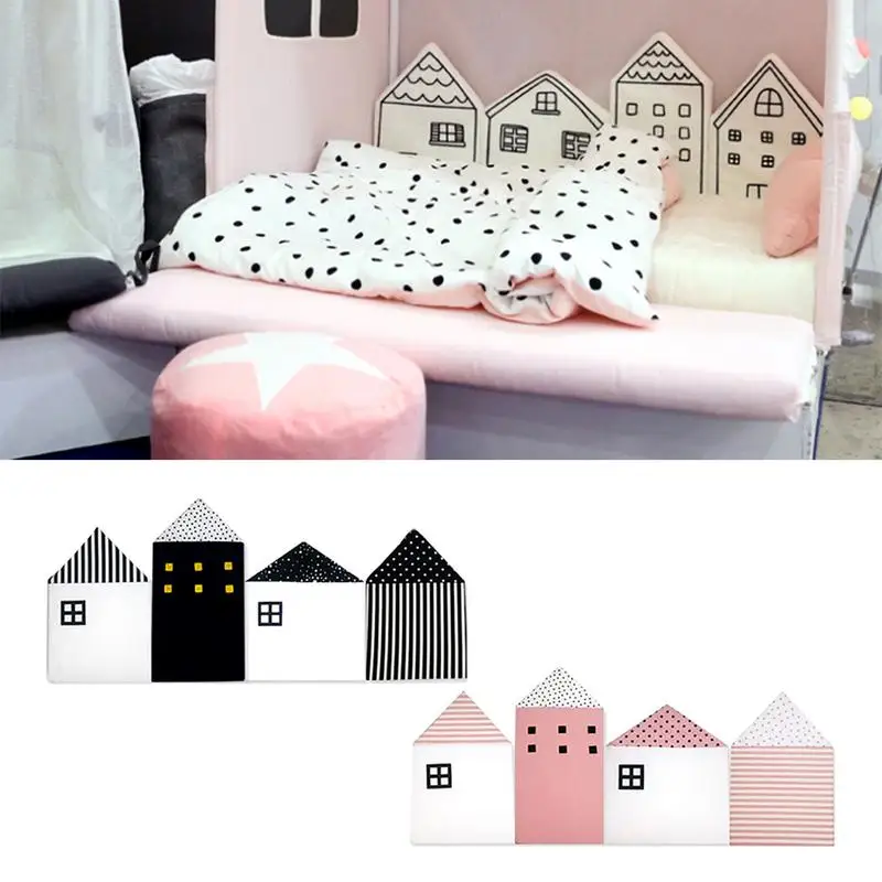 

Crib Wall Decoration Baby Wall Safety Fence Child Sleep Protection Pad Nordic Style Crib Fence