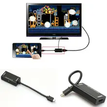 Горячая Мини микро USB 2,0 MHL к HDMI кабель HD 1080P для samsung Galaxy S2 для Android